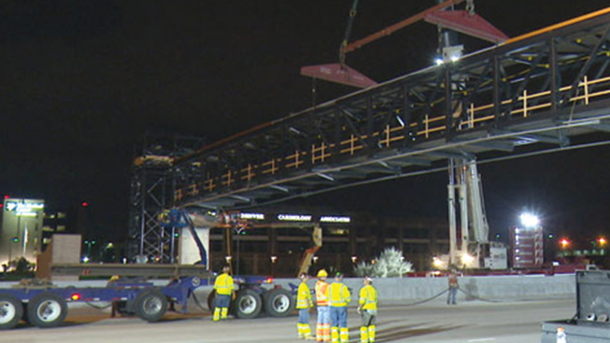 Florida Pedestrain Bridge Installation