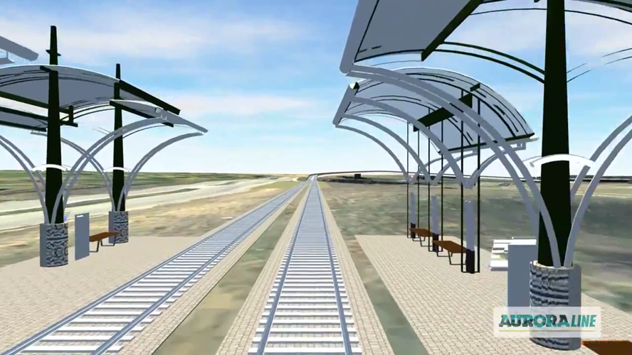 RTD Aurora Line 3D Animation