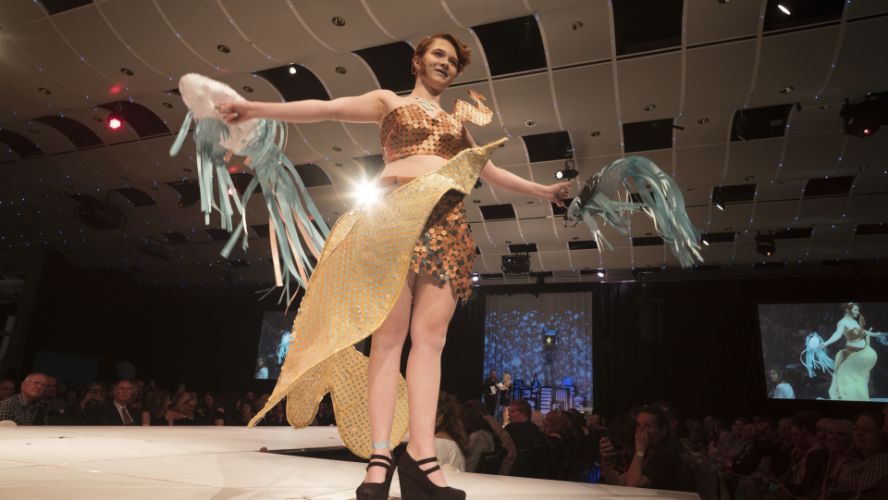 Students Turn Paper into Haute Couture Fashion