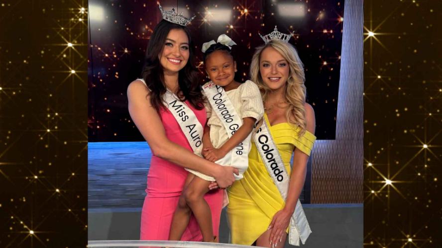 Miss Colorado, Miss Aurora and Her "Little Sister" Visit AuroraTV