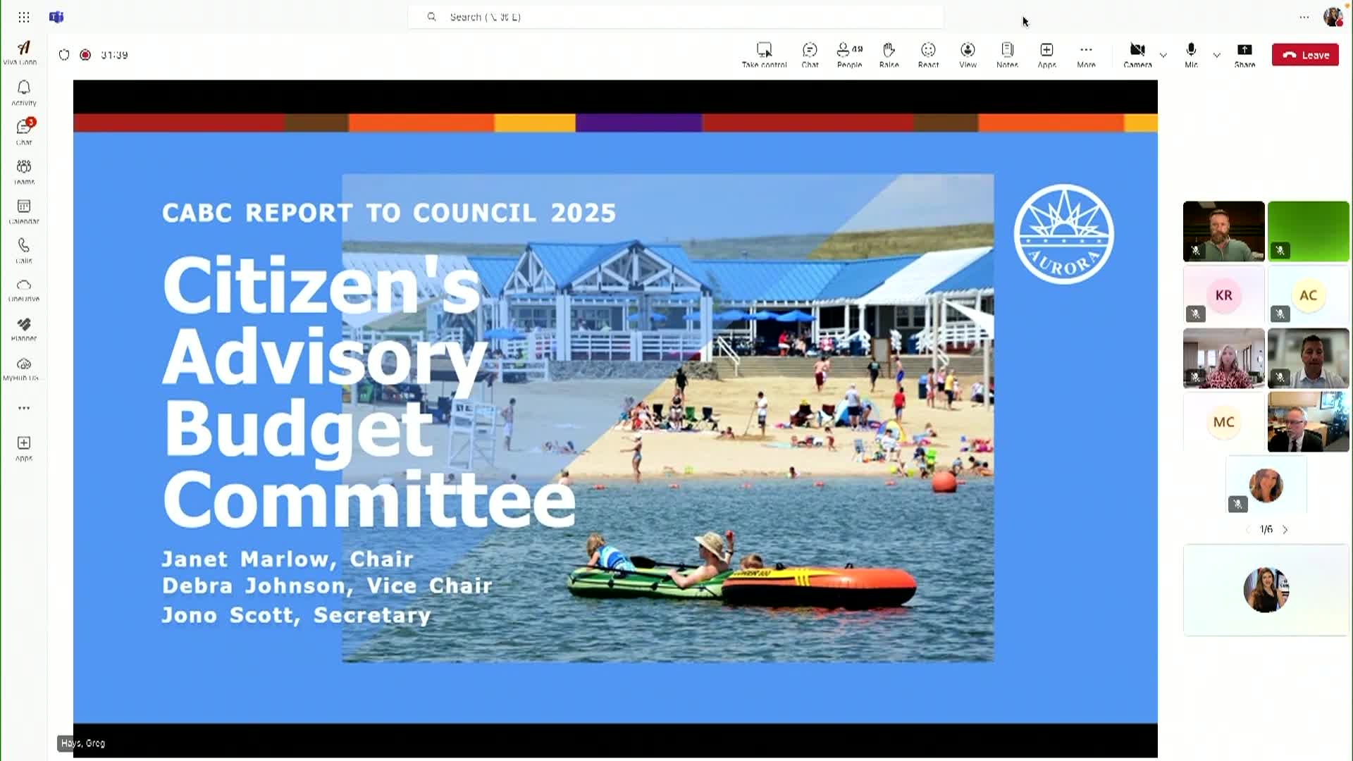 Special Study Session: Budget Presentation September 9, 2025