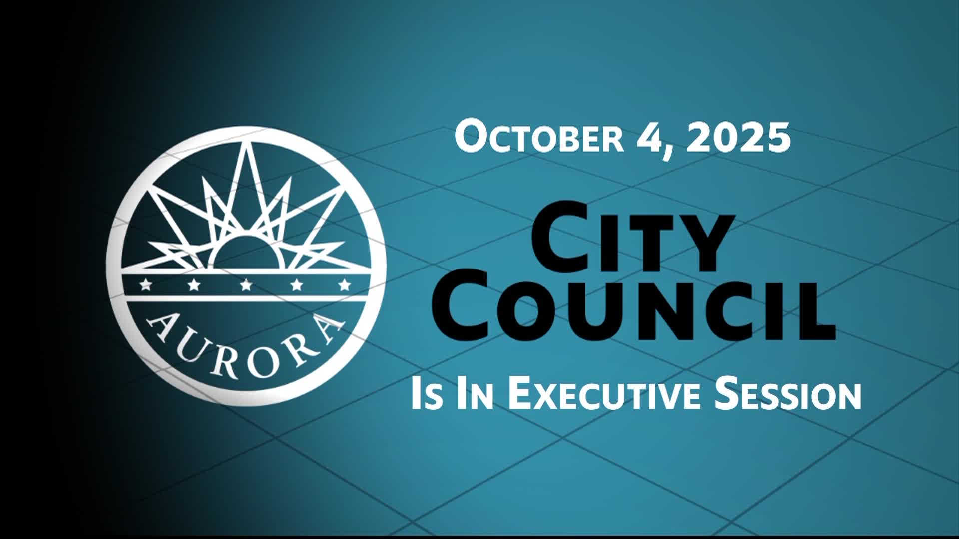Special Meeting of the Aurora City Council, October 4, 2025