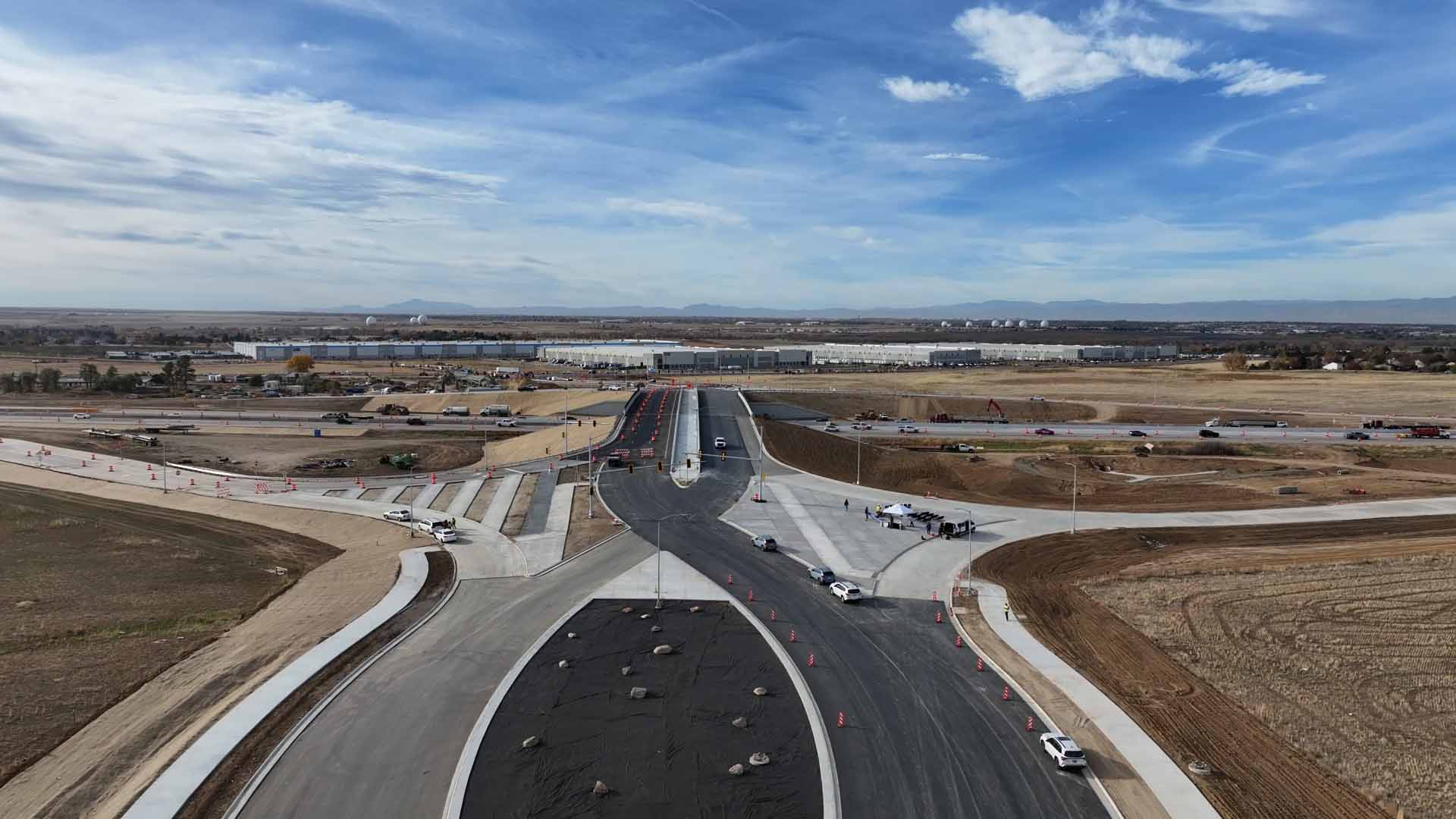 Diverging Diamond Interchange at Picadilly and I-70 Reaches Substantial Completion