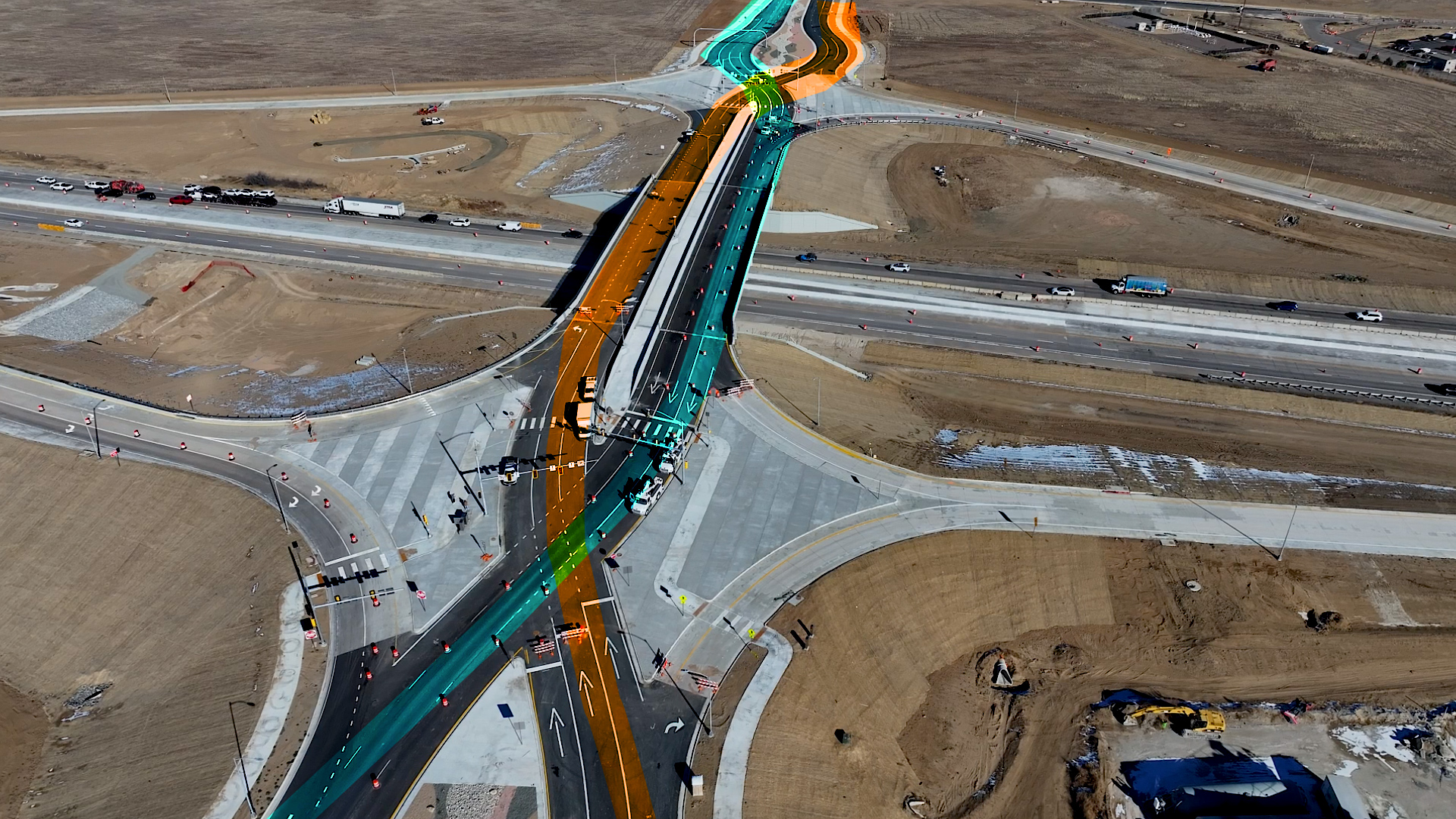 I-70 Picadilly Diverging Diamond Interchange