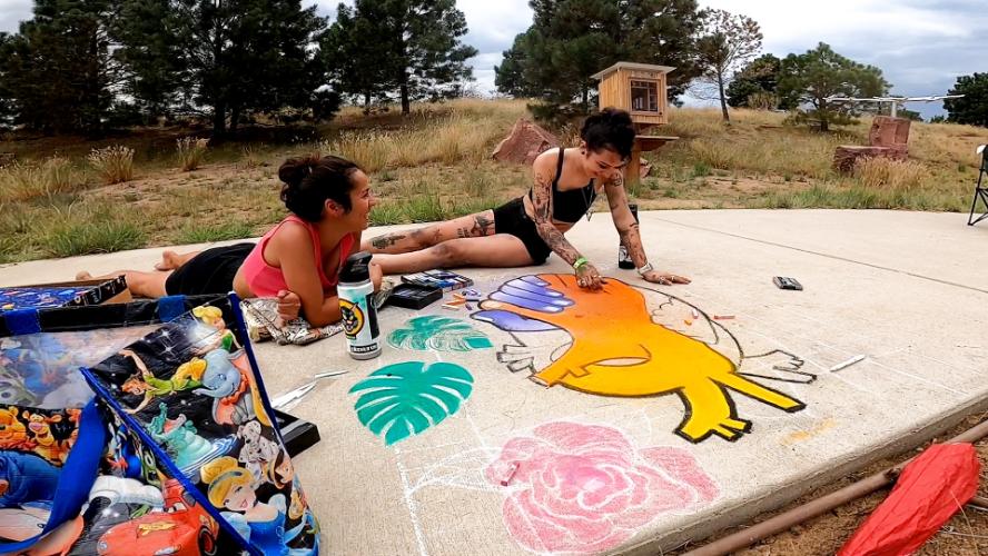 Chalk Art with Heart